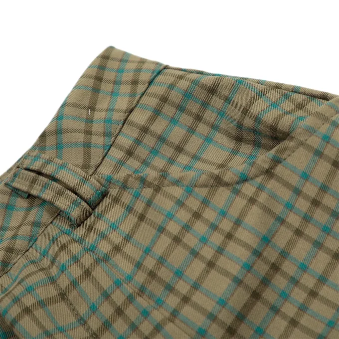 Loose Plaid 3D Pocket Cargo Men Shorts European American High Streetpants Vibe Design Wide Leg Five-Point Casual Knitted Pants - Image 3