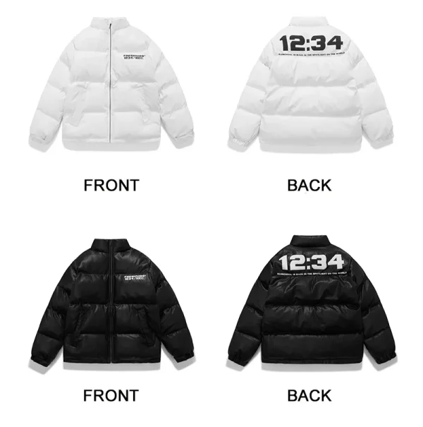 2025 New Design Men's Jacket Foam Printing Embossed the Streets of Popular Hip-hop Style Men's Coats - Image 5