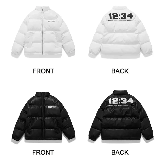 2025 New Design Men's Jacket Foam Printing Embossed the Streets of Popular Hip-hop Style Men's Coats