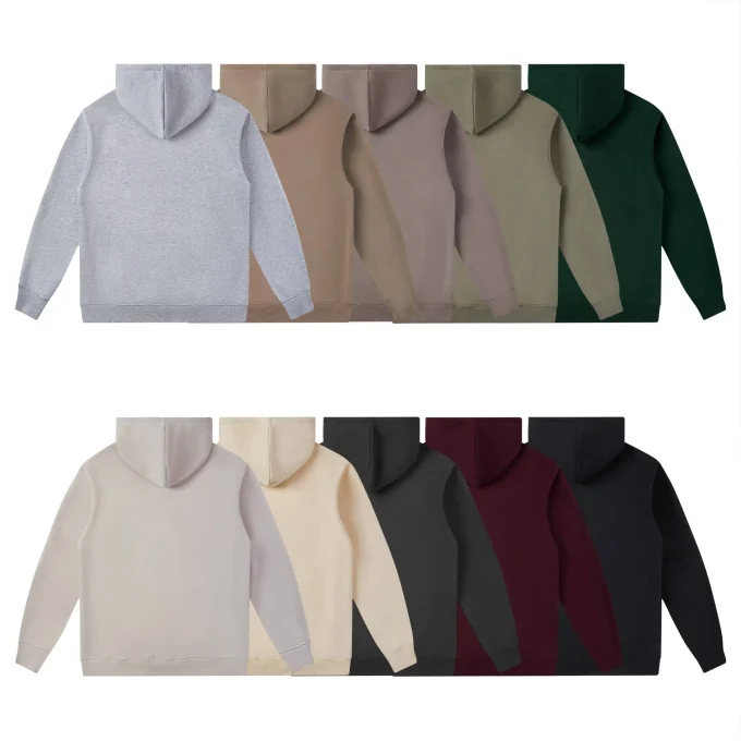 Clothing Blank Quality Cropped Boxy Fit Hoodie and Jogger Men Heavyweight Oversized Tracksuit for Men