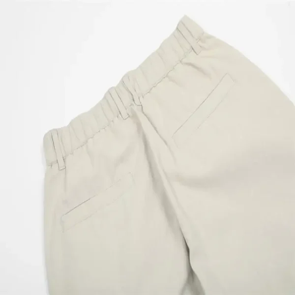 Causal Simple Solid Colors Straight Leg Trousers Multi Pocket Cargo Pants for Men - Image 6