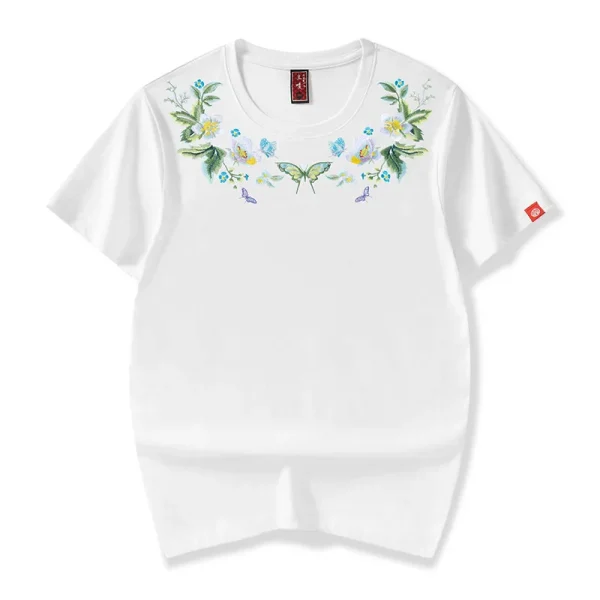 Style Streetwear Shirt Pattern Bulk Breathable Design Embroidery for Man Summer Short Sleeve Casual - Image 2
