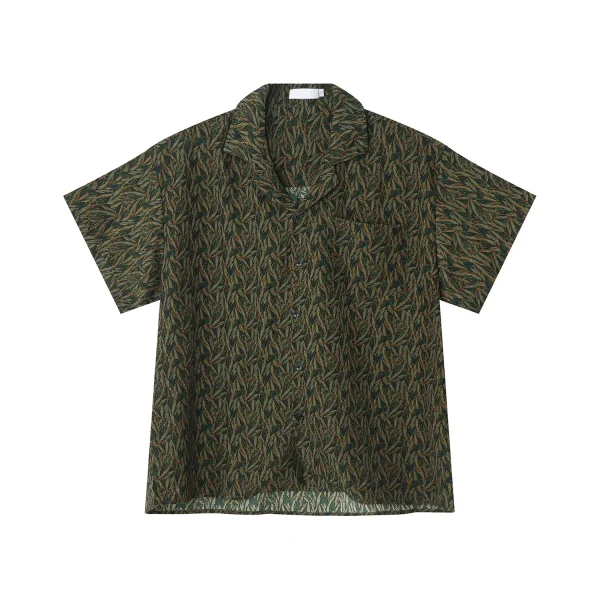 New Design Fashion Streetwear Terylene Breathable Baggy Man's Clothing Plus Size Men's Shirt