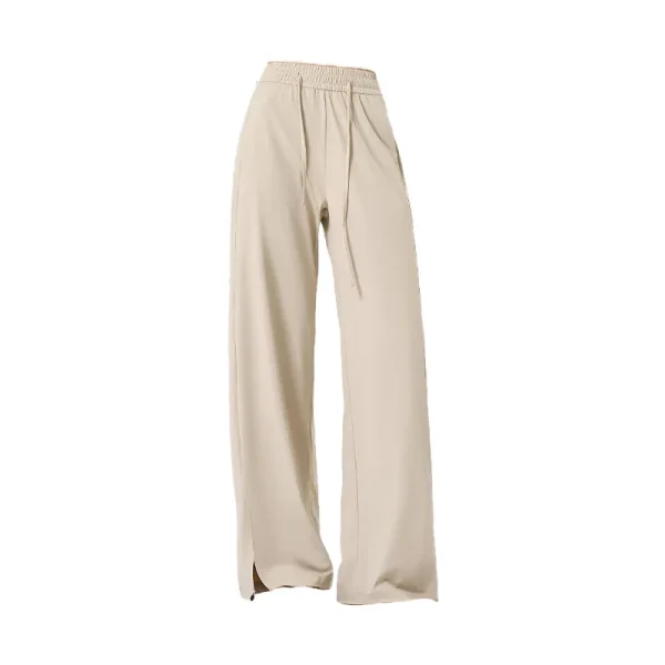 Women's Summer Ice Silk Sunscreen Pants Thin Drawstring Loose - Image 5