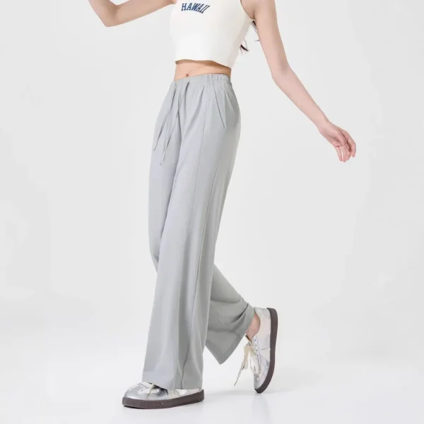 Draped Loose Wide-leg Casual Pants Outdoor Sports Slimming Straight-tire Quick-drying Pants - Image 4