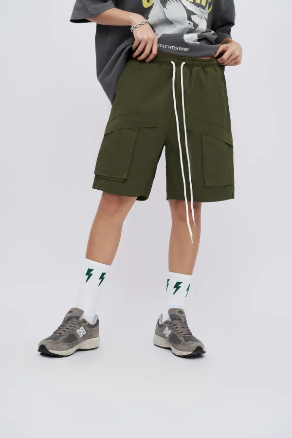 Top Quality Polyester Summer Cargo Shorts Multicolor Multi-pocket Men Shorts for Men's Shorts - Image 3