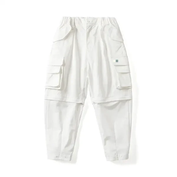 Autumn Mens Slim Fit Trousers Hip Hop Big Pockets Casual Sports Cargo Pants - Image 3