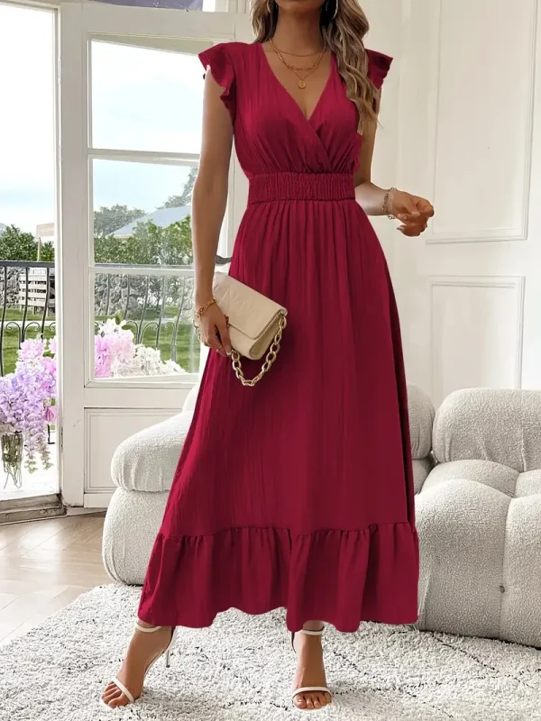 2025 Summer New Fashion Women's Casual Dress with Short Sleeves - Image 2
