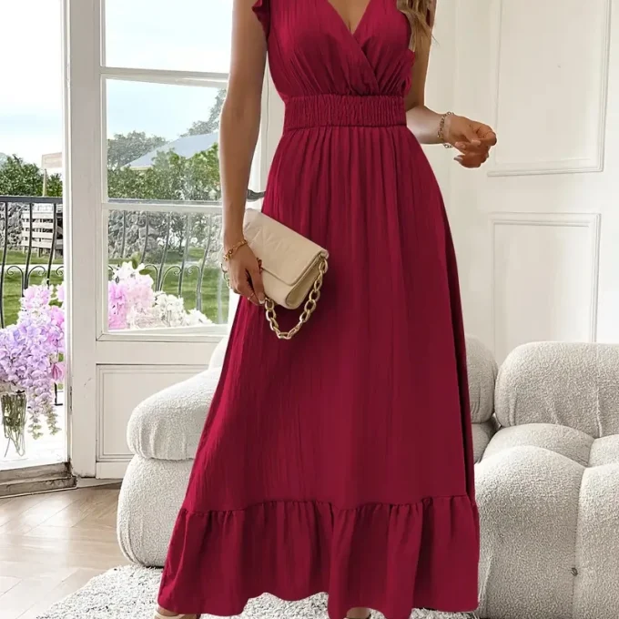 2025 Summer New Fashion Women's Casual Dress with Short Sleeves