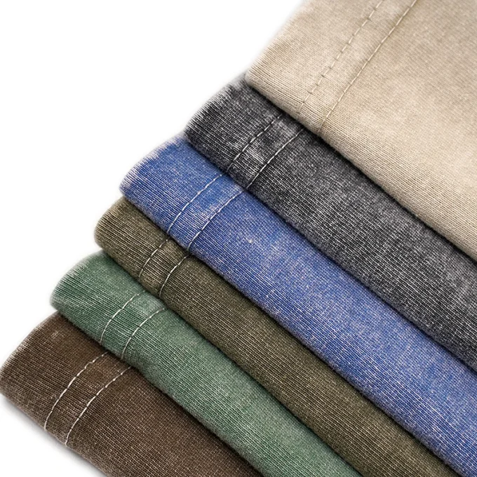 Heavy Weight Acid Wash T Shirt Streetwear Hip Hop Stone 100% Cotton Oversized Vintage T-shirt Clothing for Men