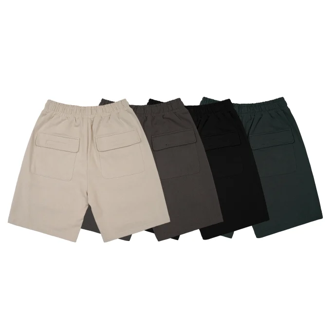 2025 New Style Freight Blank Men's Heavy 100% Cotton Shorts Multi-pocket Design Fashion Cargo Shorts - Image 6