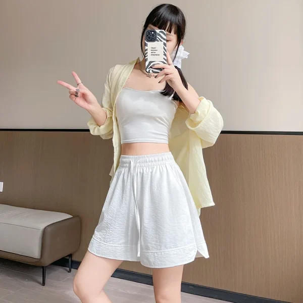 Women's Quick-Dry Sports Shorts Summer Thin A-Line Loose Casual  Five-Point Elastic - Image 6