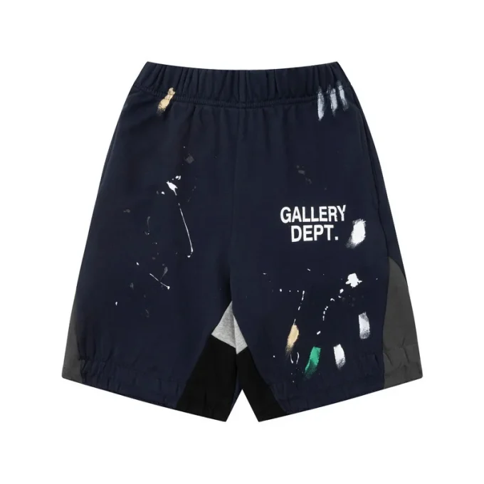 2025 NEW Summer Splash-ink Graffiti Color-blocking Print Loose Casual Men's Sports Sweatpants Track Shorts Mens Trousers Pants