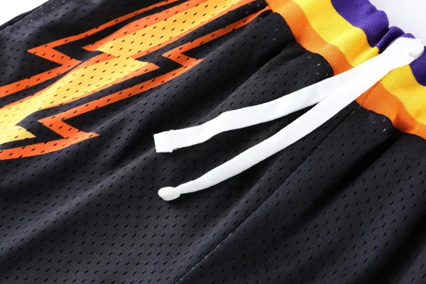 Vintage Streetwear Fitness Sports Jogger Printed Plain Mesh Basketball Shorts Men - Image 4