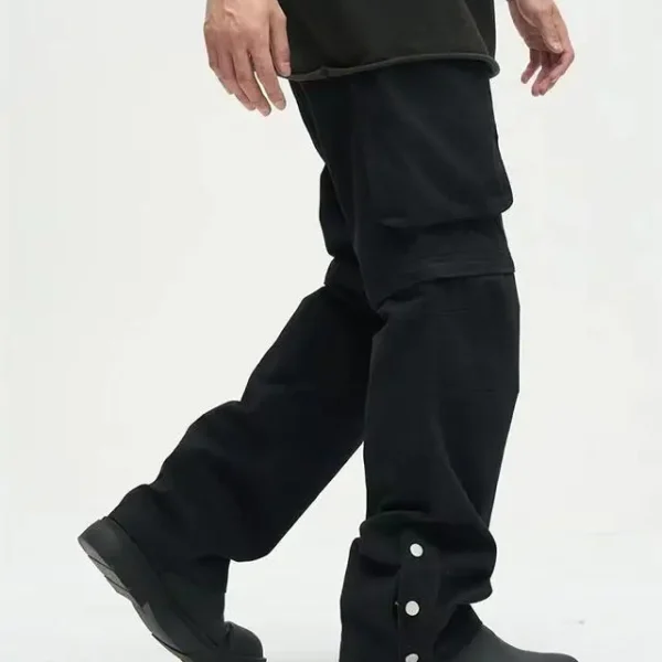 Detachable Legs With Zippers Men's Loose Cargo Pants