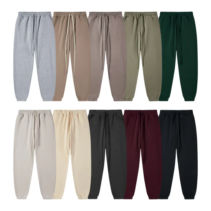 Clothing Blank Quality Cropped Boxy Fit Hoodie and Jogger Men Heavyweight Oversized Tracksuit for Men