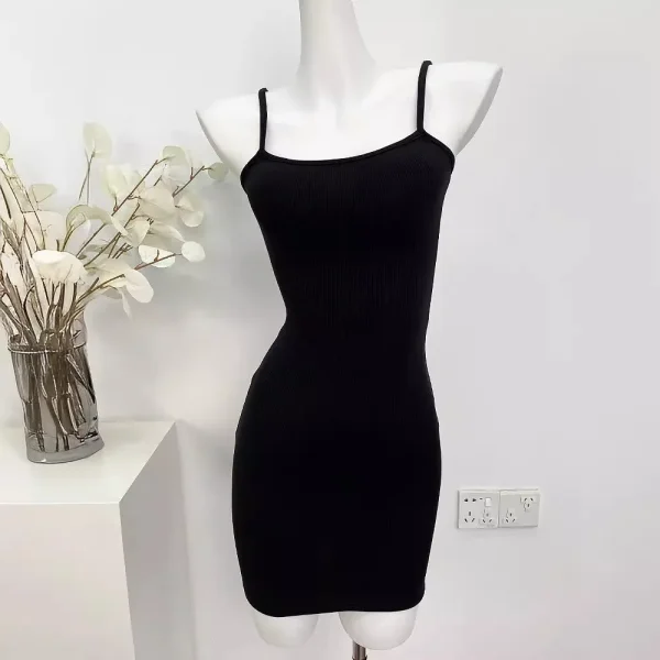 Dress Pure Desire Hot Girl Tight Sexy Bodycon Shapewear Front Date Strap Short Summer - Image 4