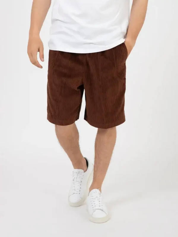 Classic Straight Corduroy Pants Vintage Washed Corduroy Loose Shorts for Mens - Image 6