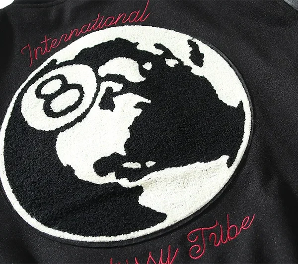 Black Jacket Men Vintage Letter Embroidery Mens Jackets and Coats Japanese Streetwear Hip Hop Bomber Jackets