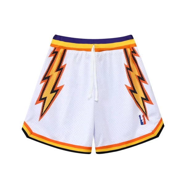 Vintage Streetwear Fitness Sports Jogger Printed Plain Mesh Basketball Shorts Men
