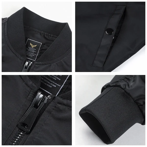 Men Bomber Jackets Hip Hop Bomber Jackets Mens Bomber Jacket - Image 6