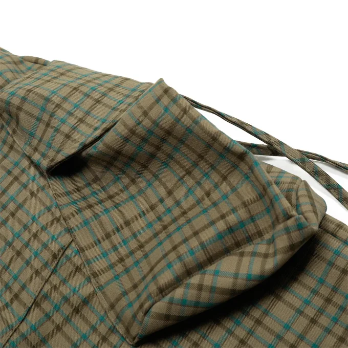 Loose Plaid 3D Pocket Cargo Men Shorts European American High Streetpants Vibe Design Wide Leg Five-Point Casual Knitted Pants - Image 4