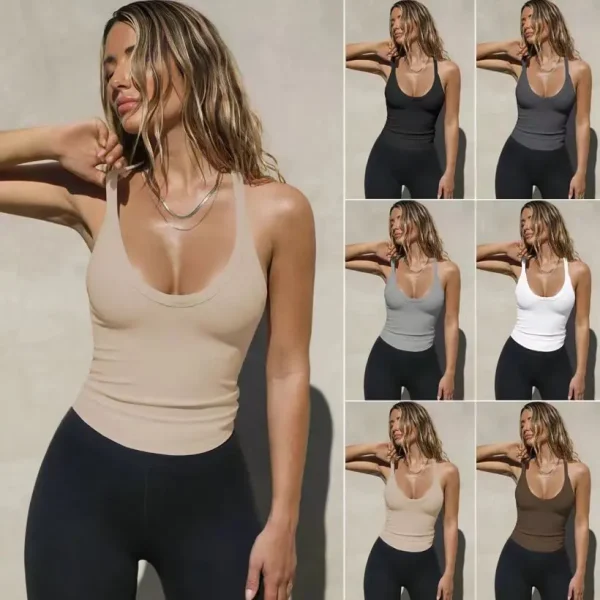 Knit Vest for European and American Women's Fashion, Sexy Slim-Fit Top As Inner Wear or Base Layer