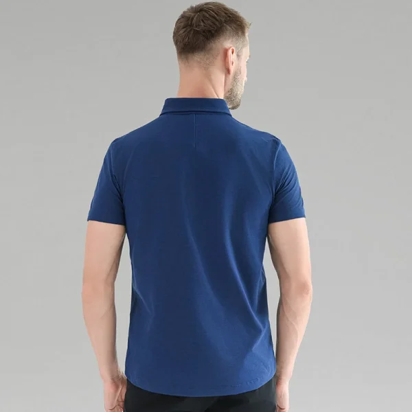 Men's Polo Shirts Men Polo Shirt Casual Golf Business T-shirt Plain Fit Dry Breathable High Quality Short Half Sleeve - Image 4