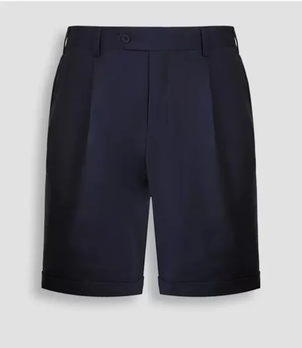 Merino Wool and Silk Blend French Fly New Shorts Trousers Men Shorts Luxury - Image 6