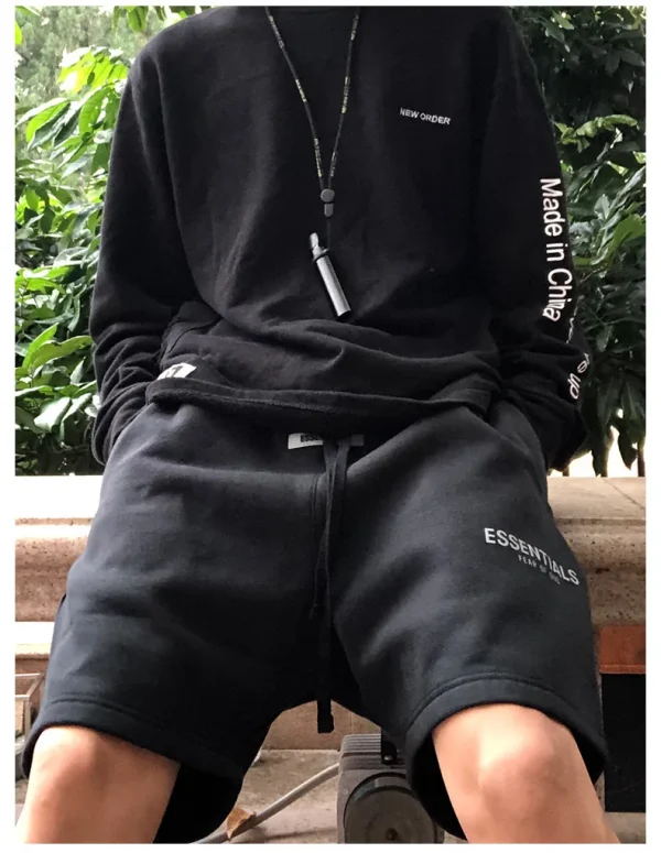 2025 Men's Shorts Jogger Pants High Street Man Fashion Cotton Loose Fit Casual Jorts - Image 4