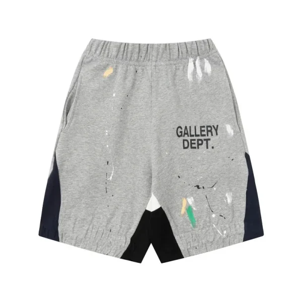 2025 NEW Summer Splash-ink Graffiti Color-blocking Print Loose Casual Men's Sports Sweatpants Track Shorts Mens Trousers Pants - Image 5