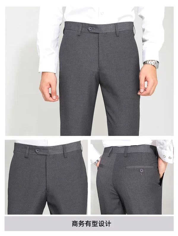 Business Mens  Pants Good Quality Fashion Classic Plus Size Trousers Suits Pants - Image 6