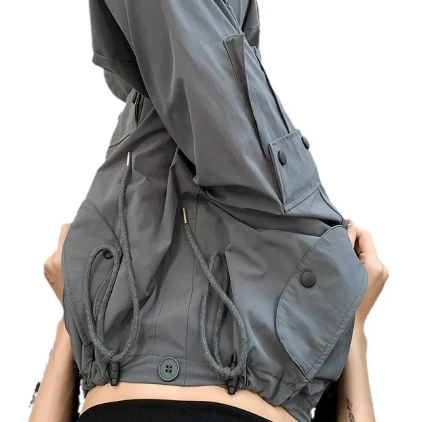 New High-waist Loose Wide-leg Quick-drying Work Pants for Women - Image 5