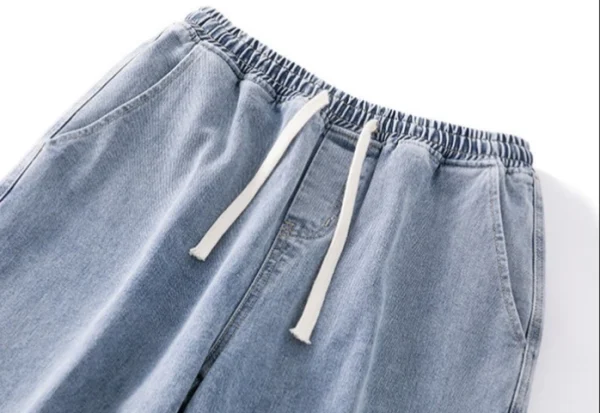 Fashion Casual Clothes Jeans Baggy Cargo Buttons Men's Jeans Pants Trousers for Men Denim - Image 6