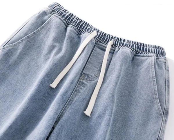 Fashion Casual Clothes Jeans Baggy Cargo Buttons Men's Jeans Pants Trousers for Men Denim