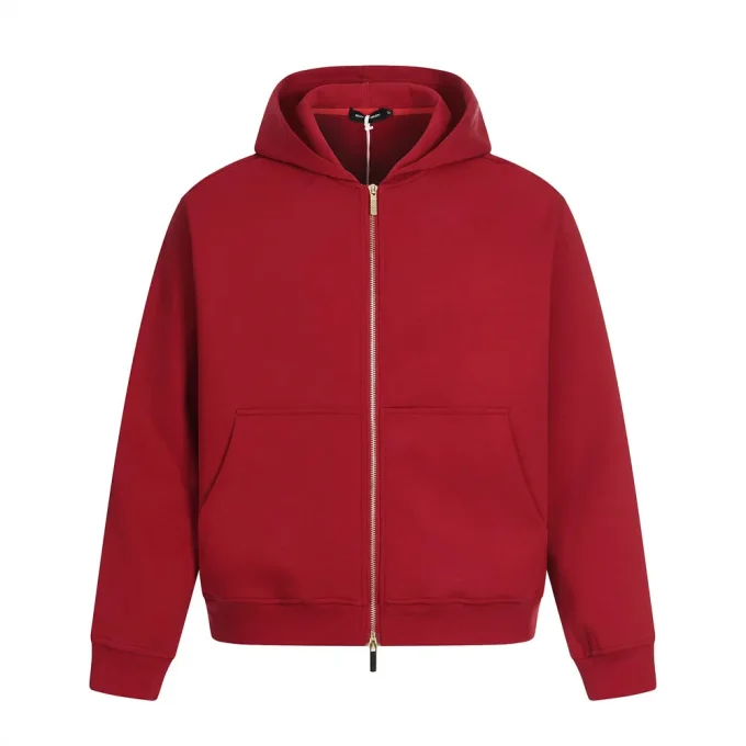 Vibe Style Trendy Men's Hooded Sweatshirt American Versatile Loose Fit Double-Ended Zipper Pullover Hoodie Jacket for Autumn