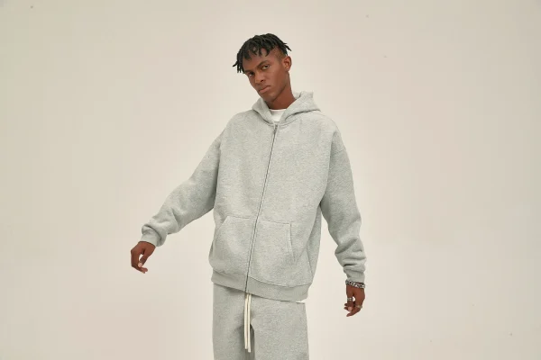 New Product Hot Sale Cropped Hoodie Heavyweight Oversized Plain Thick Boxy - Image 6