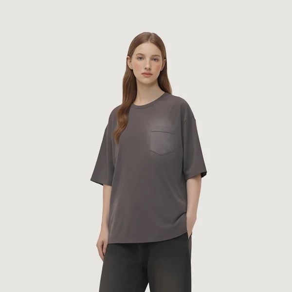 Men's Cotton T-Shirts Oversized Unisex Short Sleeves Casual Loose Wash Solid Basic Tee Tops Washing Fadeded - Image 3