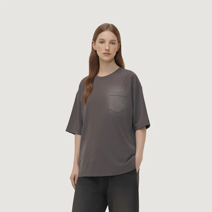 Men's Cotton T-Shirts Oversized Unisex Short Sleeves Casual Loose Wash Solid Basic Tee Tops Washing Fadeded - Image 3