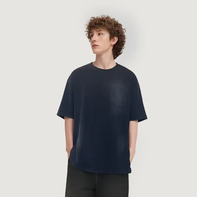 Men's Cotton T-Shirts Oversized Unisex Short Sleeves Casual Loose Wash Solid Basic Tee Tops Washing Fadeded - Image 4